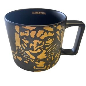 Starbucks Mug Black Gold 14 fl oz Sumatra ceramic limited edition collector luxe